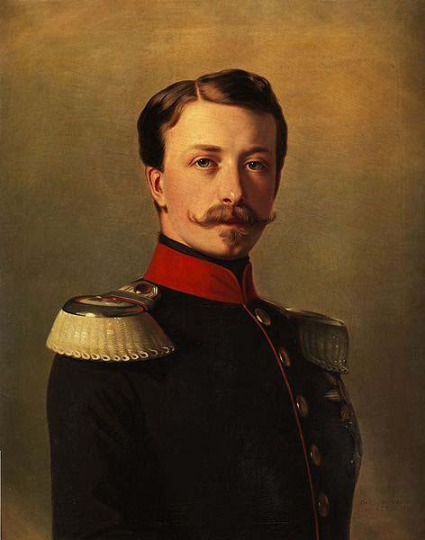  Portrait of Grand Duke Frederick I of Baden. Copy of the Winterhalter painting by R. Grether from 1857